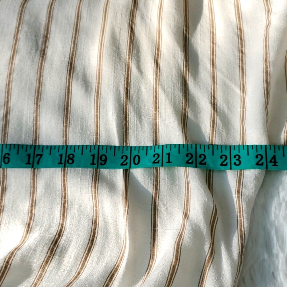 Sadie & Sage Twist Knot Button Stripped Shirt - image 8